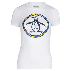 Women`s Abstract Floral Pete Stamp Tennis Tee