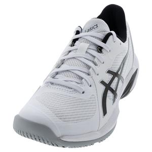 Mens Solution Swift FF 2 Tennis Shoes White and Gunmetal