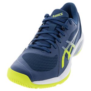 Mens Solution Swift FF 2 Tennis Shoes Mako Blue and Safety Yellow