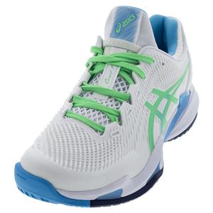 Mens Court FF 3 Tennis Shoes White and New Leaf