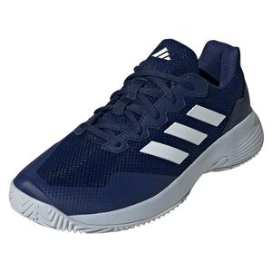 Mens GameCourt 2 Tennis Shoes Dark Blue and White