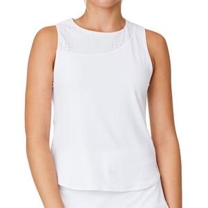 Womens 22 Inch Tennis Tank White