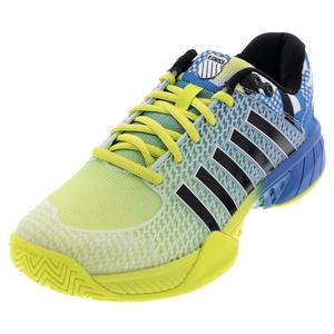 Men`s Express Light Pickleball Shoes Brilliant Blue and Optic Yellow