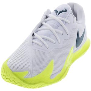 Mens Rafa Zoom Vapor Cage 4 Tennis Shoes White and Volt