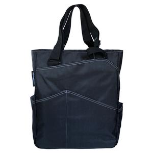 Maggie Mather Black Tennis Tote Bag