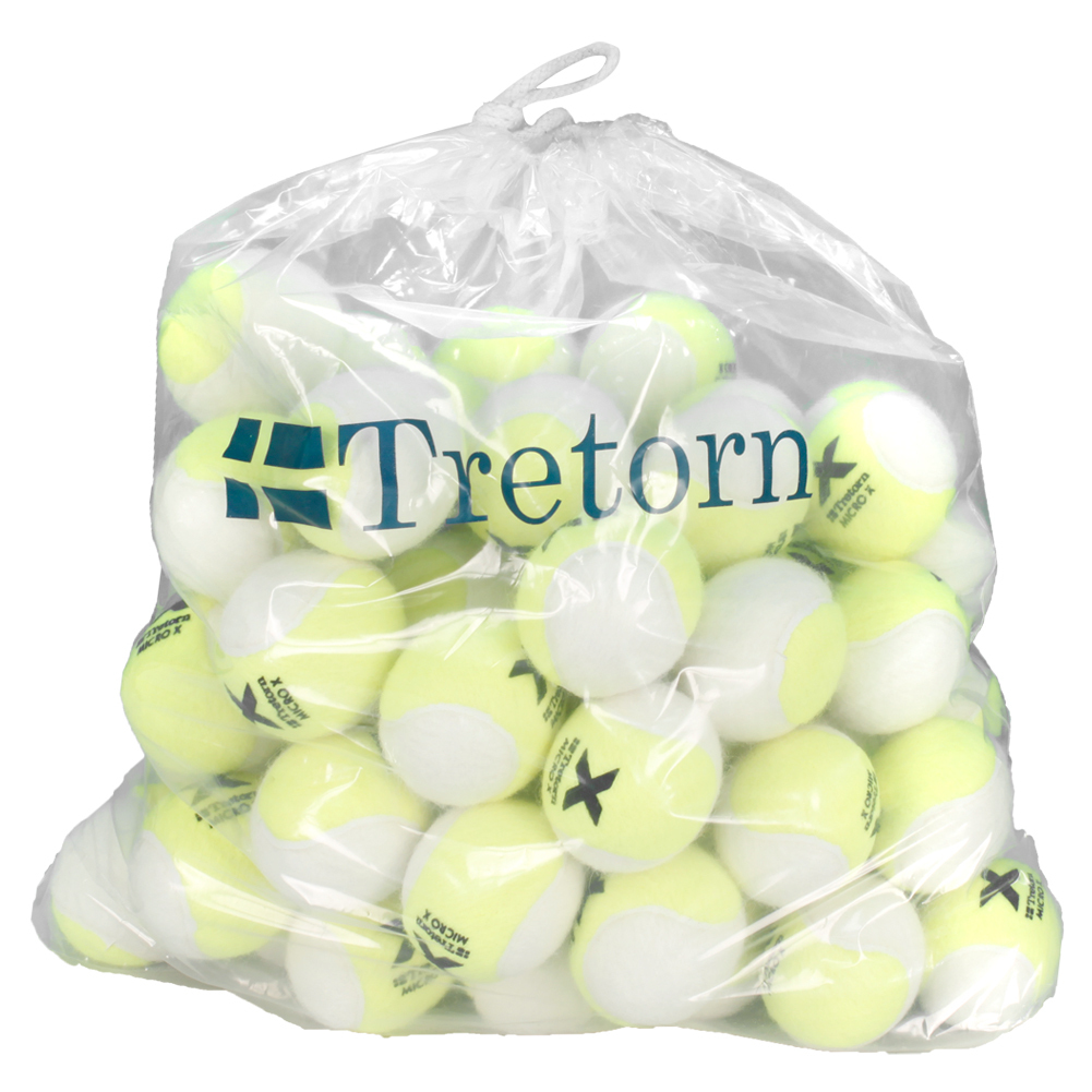 Tretorn Micro X Tennis Ball Yellow and White 72 Count | Tennis Express