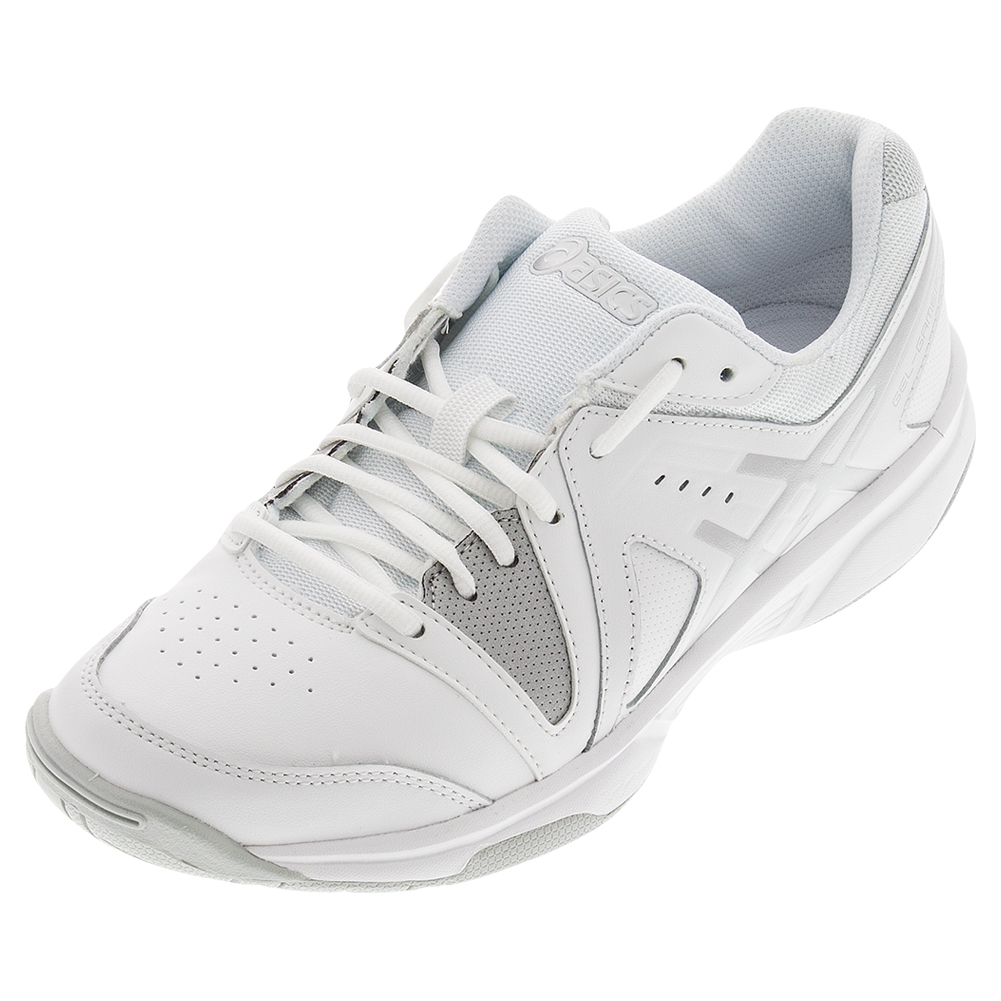 Tennis Express | ASICS Women`s Gel-Gamepoint Tns Shoes White and Silver