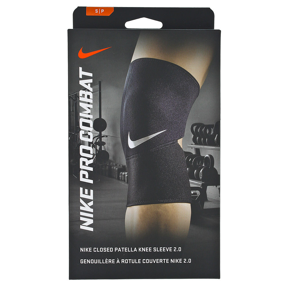 Nike Pro Closed-Patella Knee Sleeve 2.0 Black and White