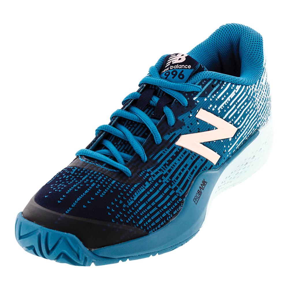 New Balance Women's 996 B Width Tennis Shoes Deep Ozone Blue