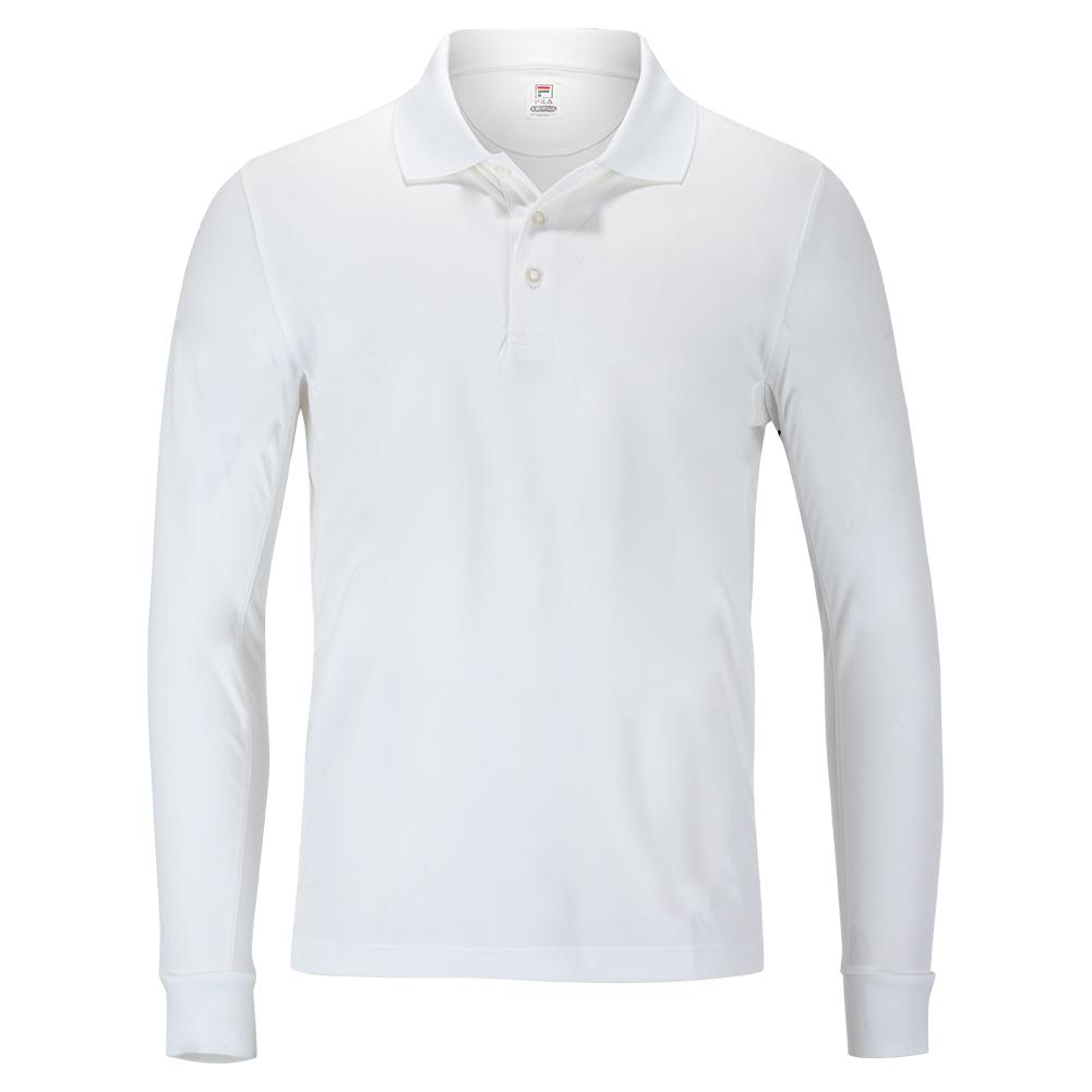 Fila Men's Crestable Long Sleeve Tennis Polo