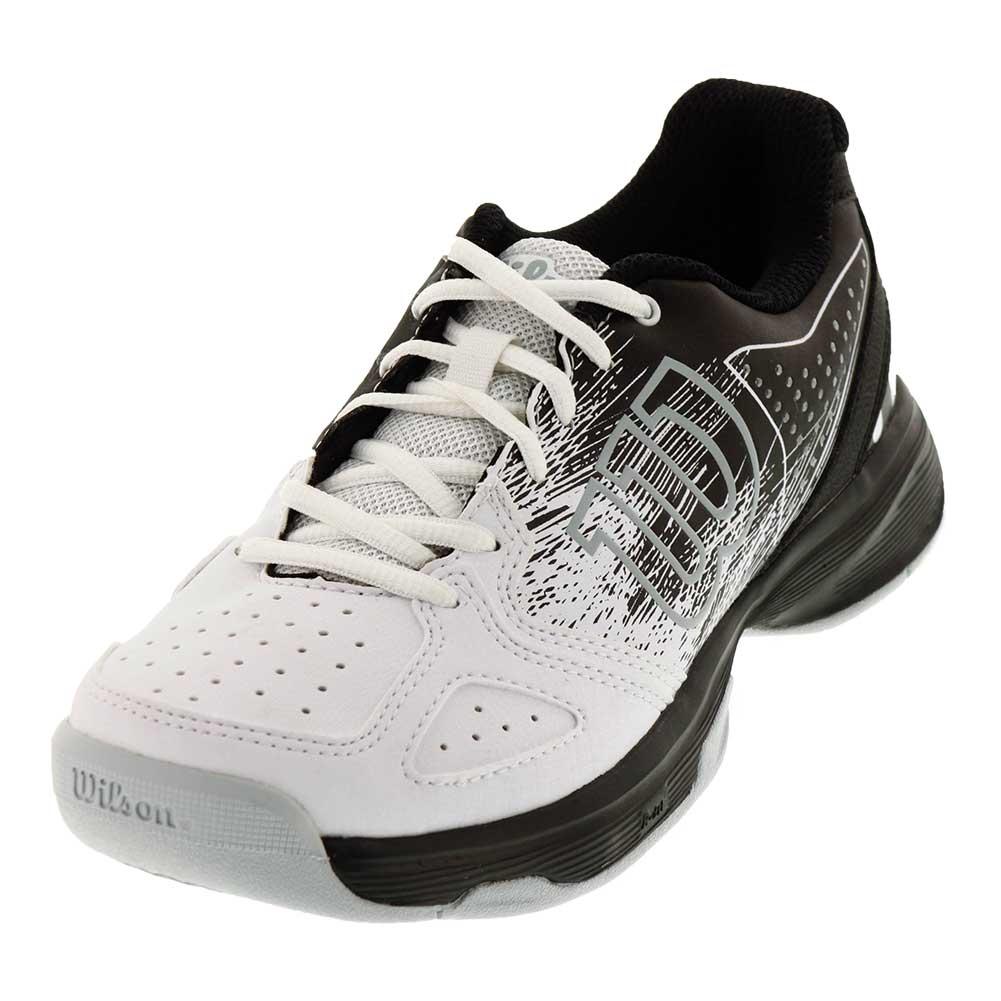 Wilson Juniors' Kaos Comp Tennis Shoes in Black and White