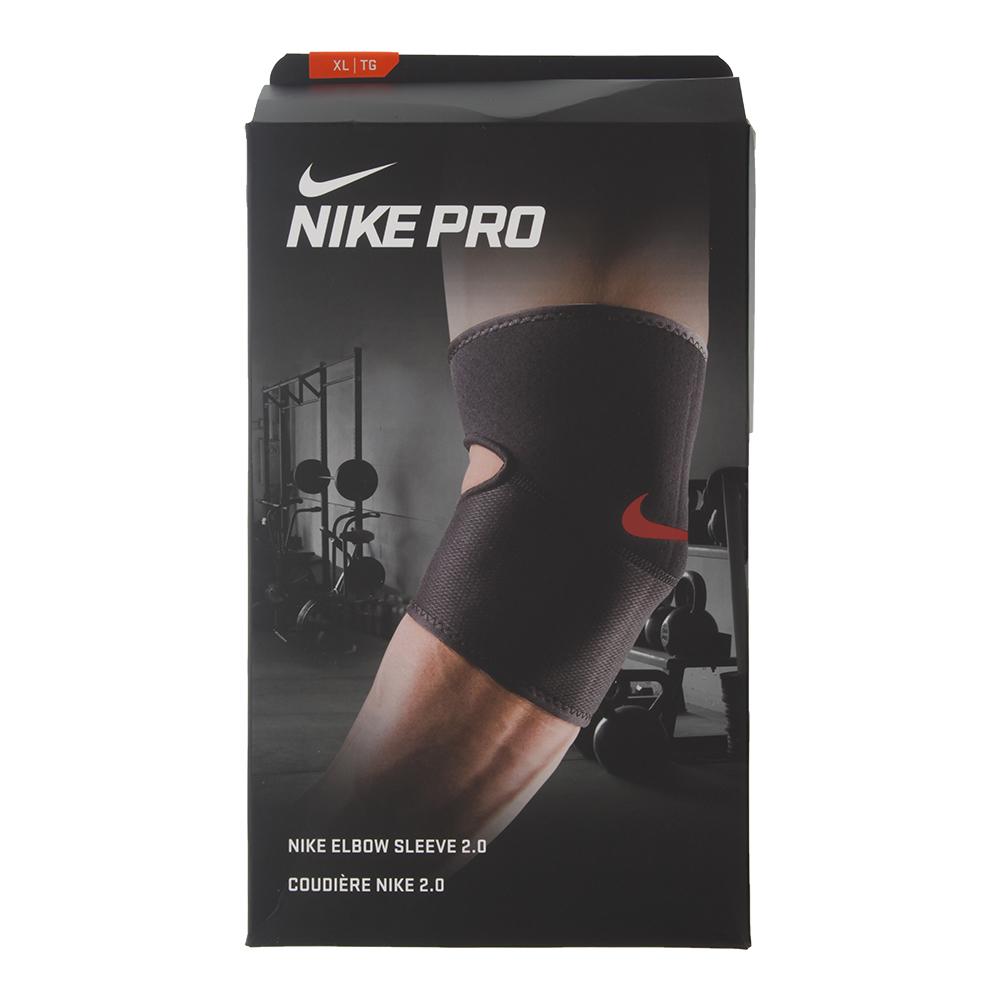 Nike Pro Elbow Sleeve 2.0 Black and University Red