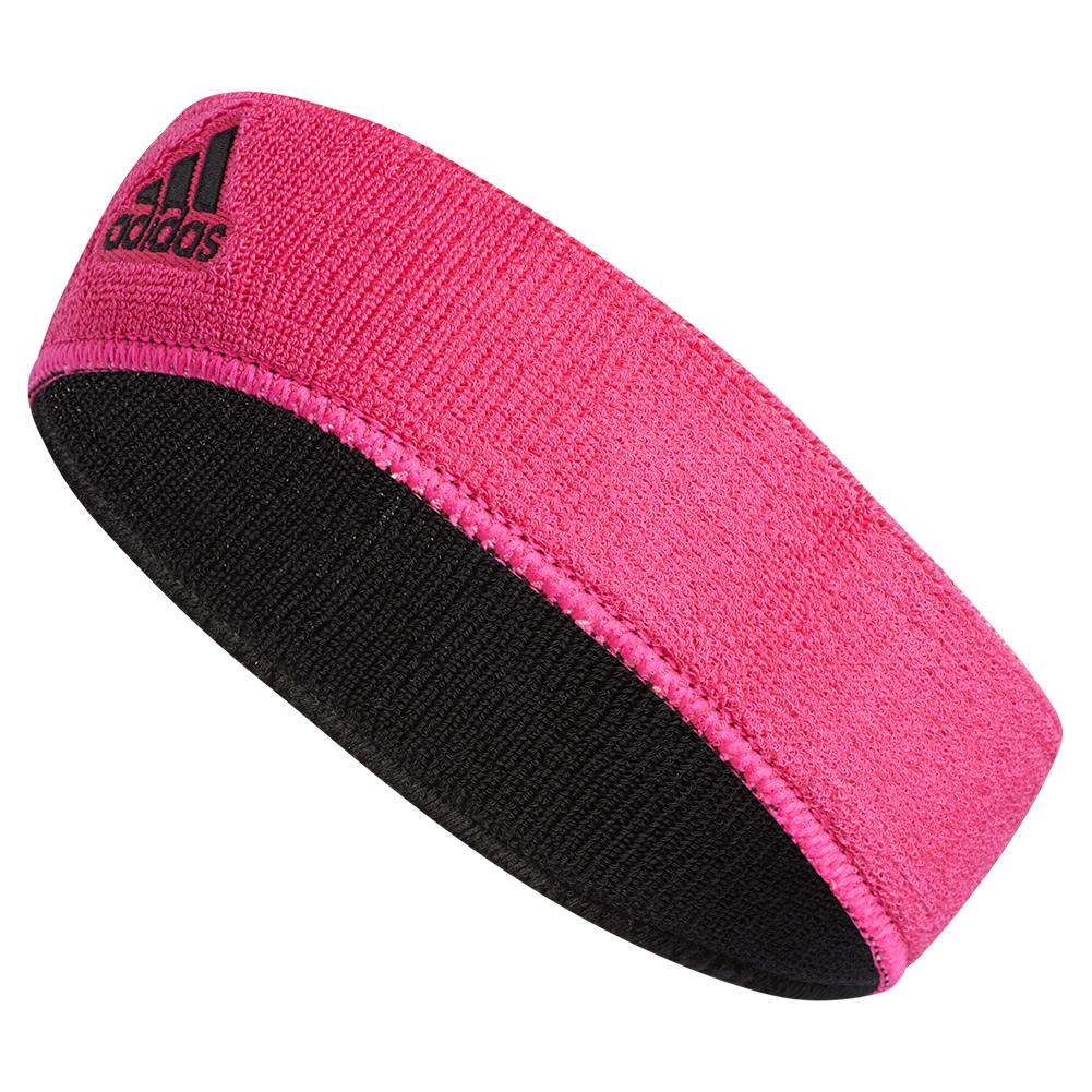 Adidas Interval Reversible Headband Shock Pink and Black