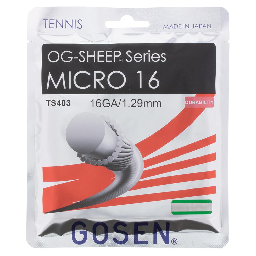Gosen OG-Sheep Micro 16G Tennis String | Gosen Synthetic Tennis Strings |  Tennis Express