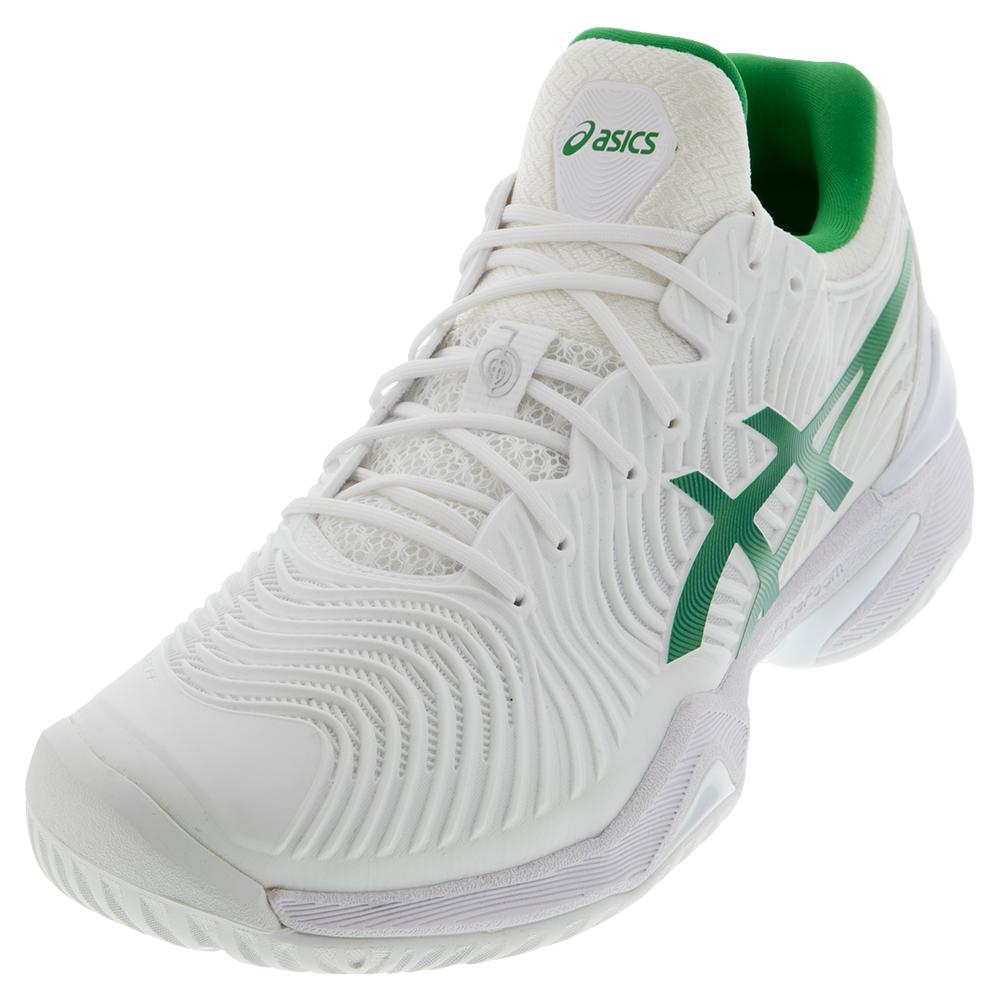 ASICS Men`s Court FF Novak Tennis Shoes White and Green