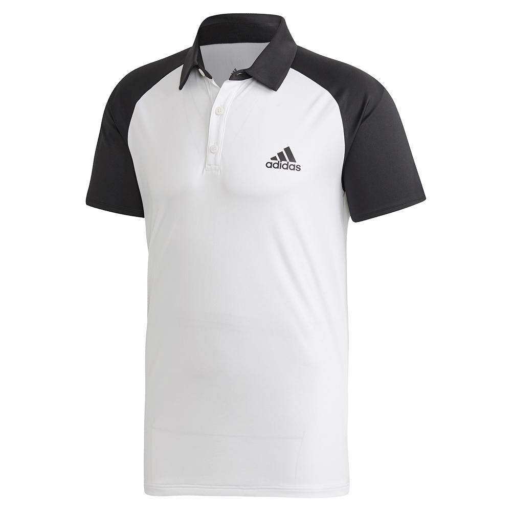 adidas black polo