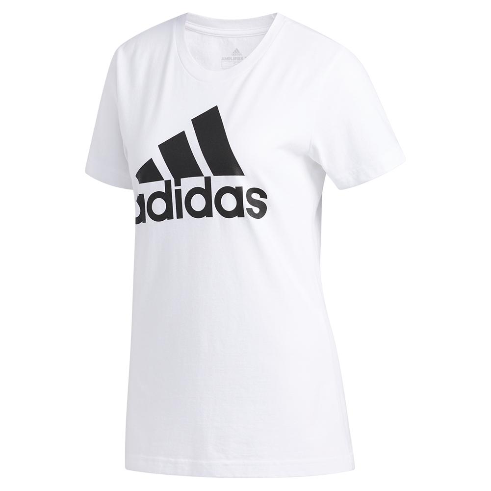 Adidas Women's Basic Badge Of Sport Training Tee in White