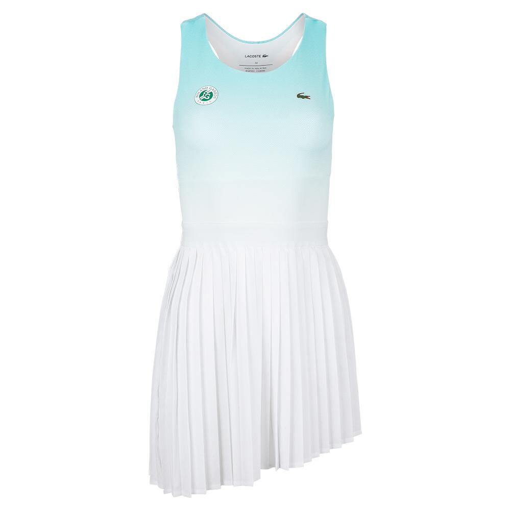 Lacoste Women's Roland-Garros Sleeveless Ombre Pleated Tennis Dress