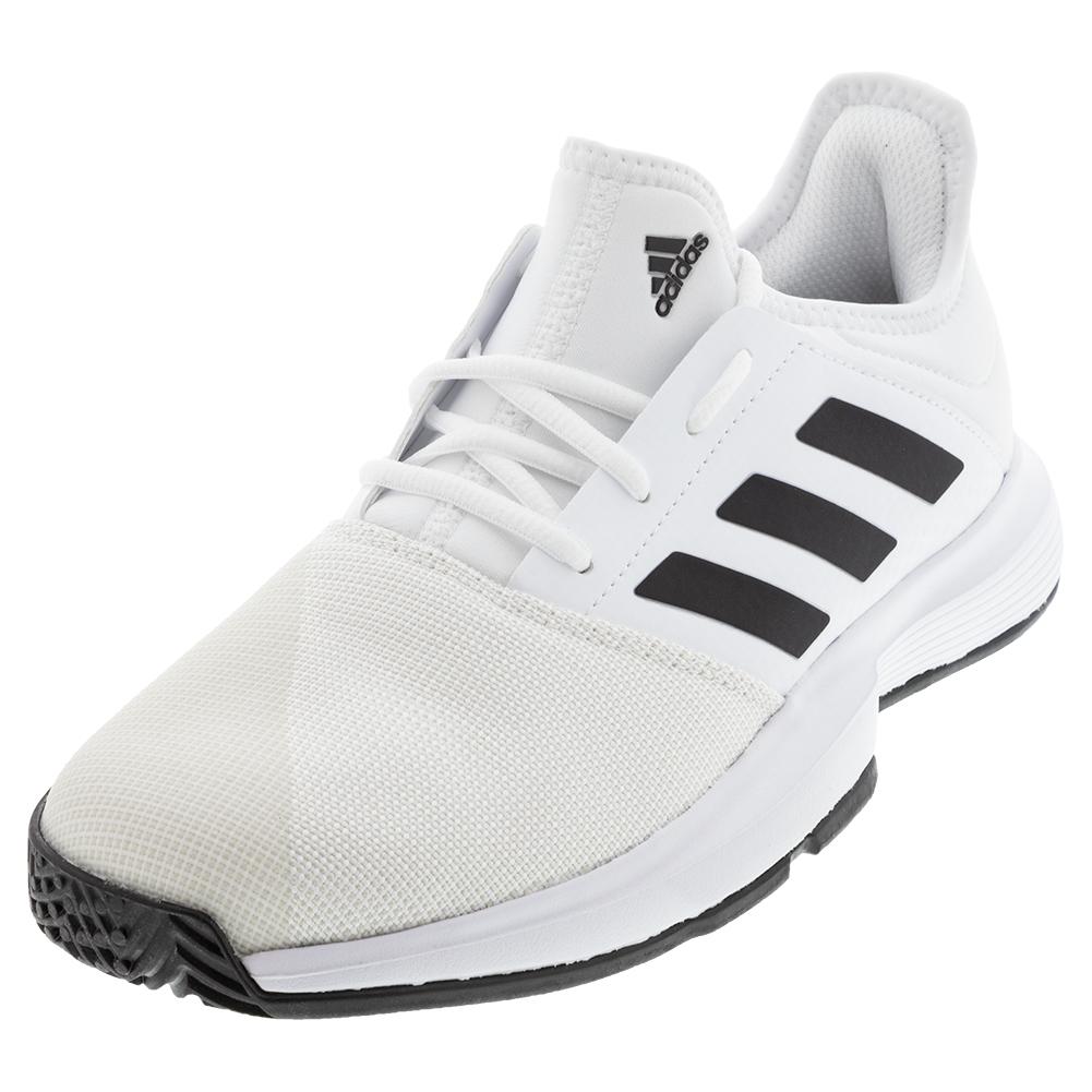 mens white adidas tennis shoes