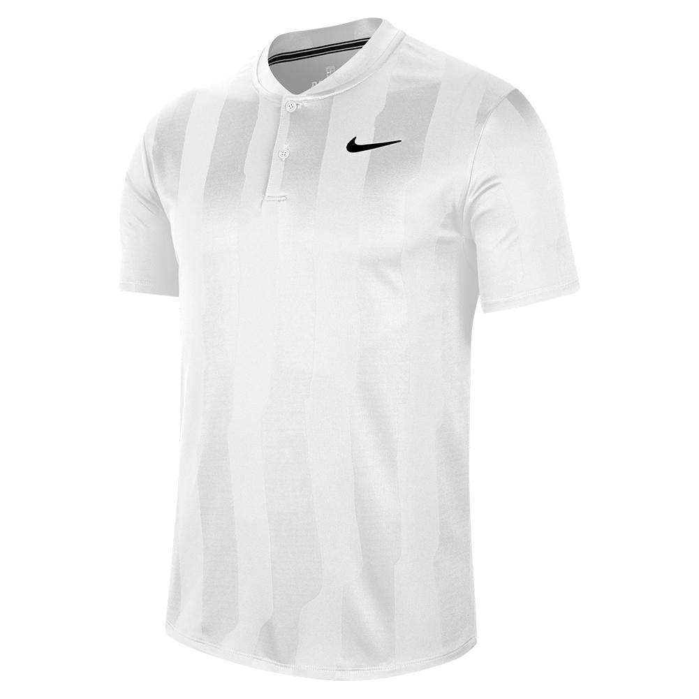 Nike Men`s Court Dry Blade Print Tennis Polo | Tennis Express