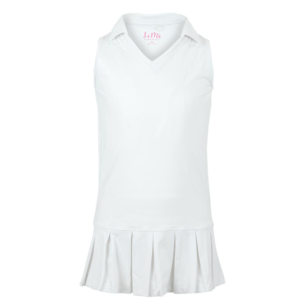 white pleated tennis dress