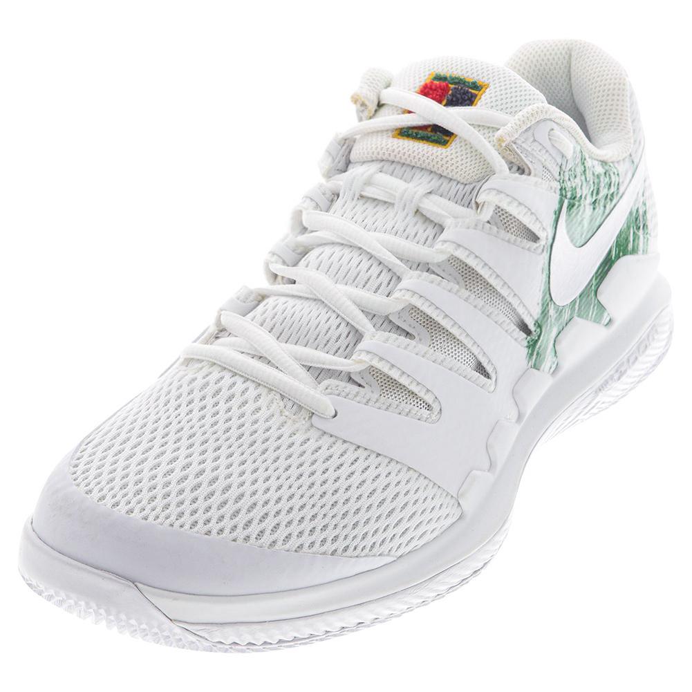 Nike Juniors` Court Vapor X Tennis Shoes White and Clover | Tennis Express  | AR8851-102