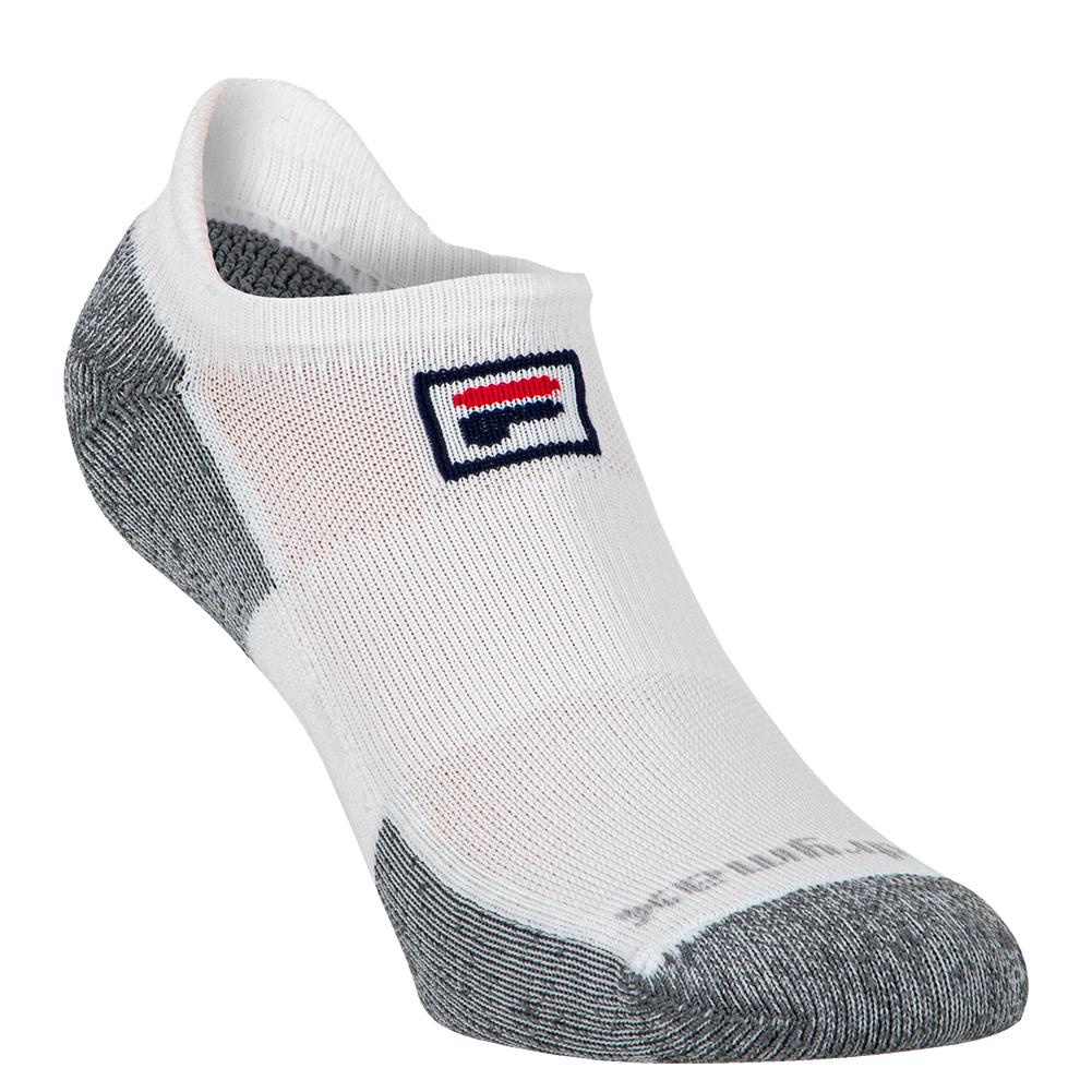 Fila No Show Tab White Tennis Socks | Tennis Express