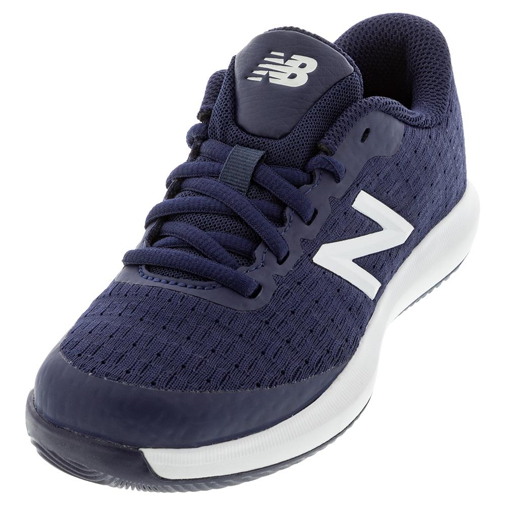 New Balance Juniors` 996v4 Tennis Shoes Navy and White | Tennis Express |  KC996T4