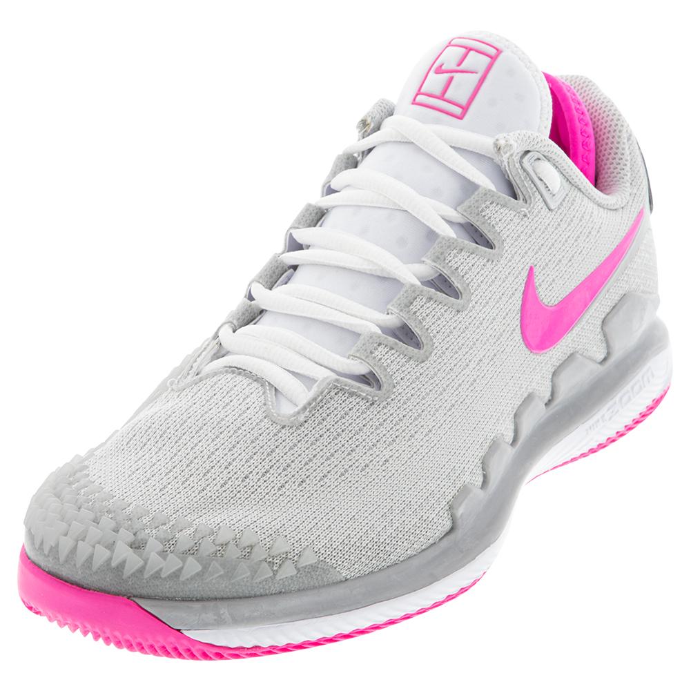grey pink nike shoes