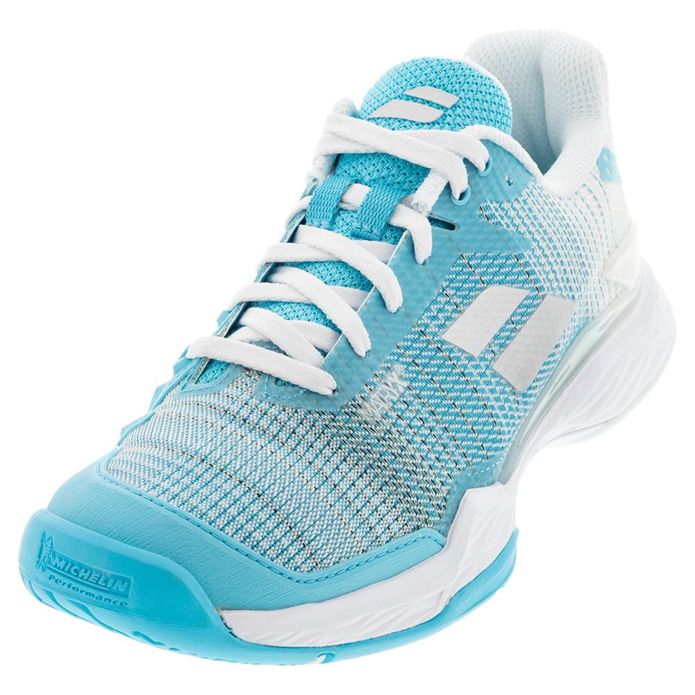 Babolat Women`s Jet Mach II All Court Tennis Shoes Capri and White | Tennis  Express | 31F20630-4067