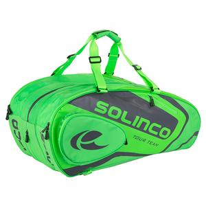 15-Pack Tour Tennis Racquet Bag Full Neon Green