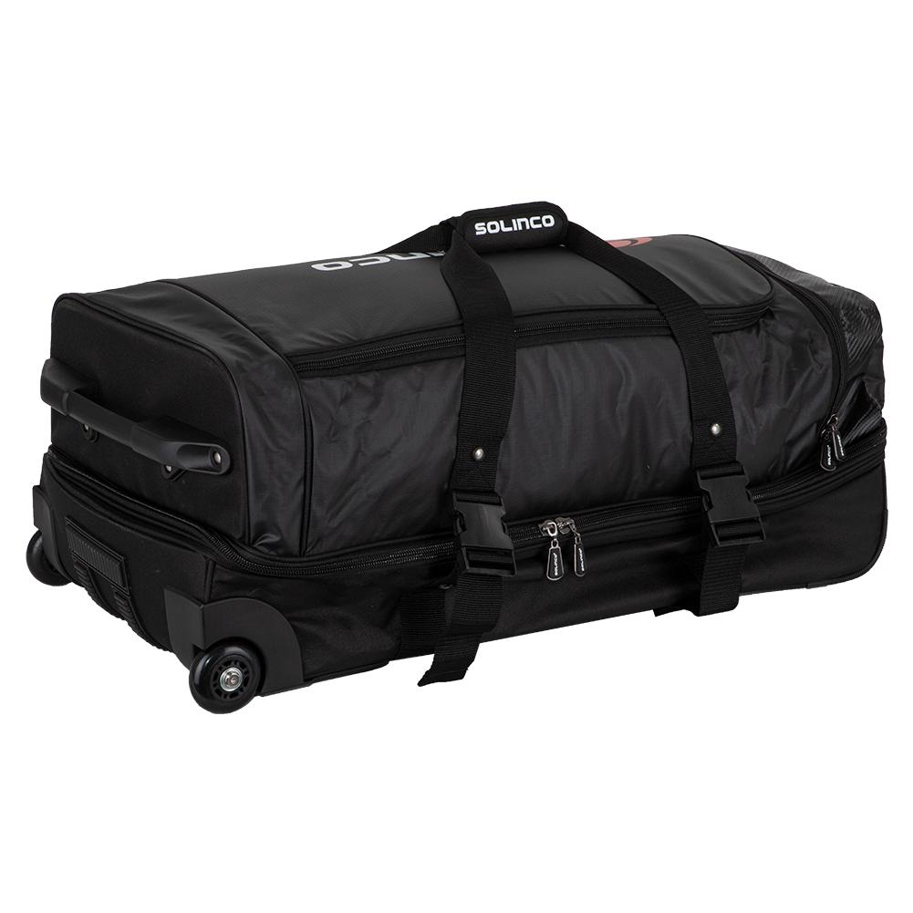 Solinco Tennis Travel Bag with Wheels - Black | Tennis Express