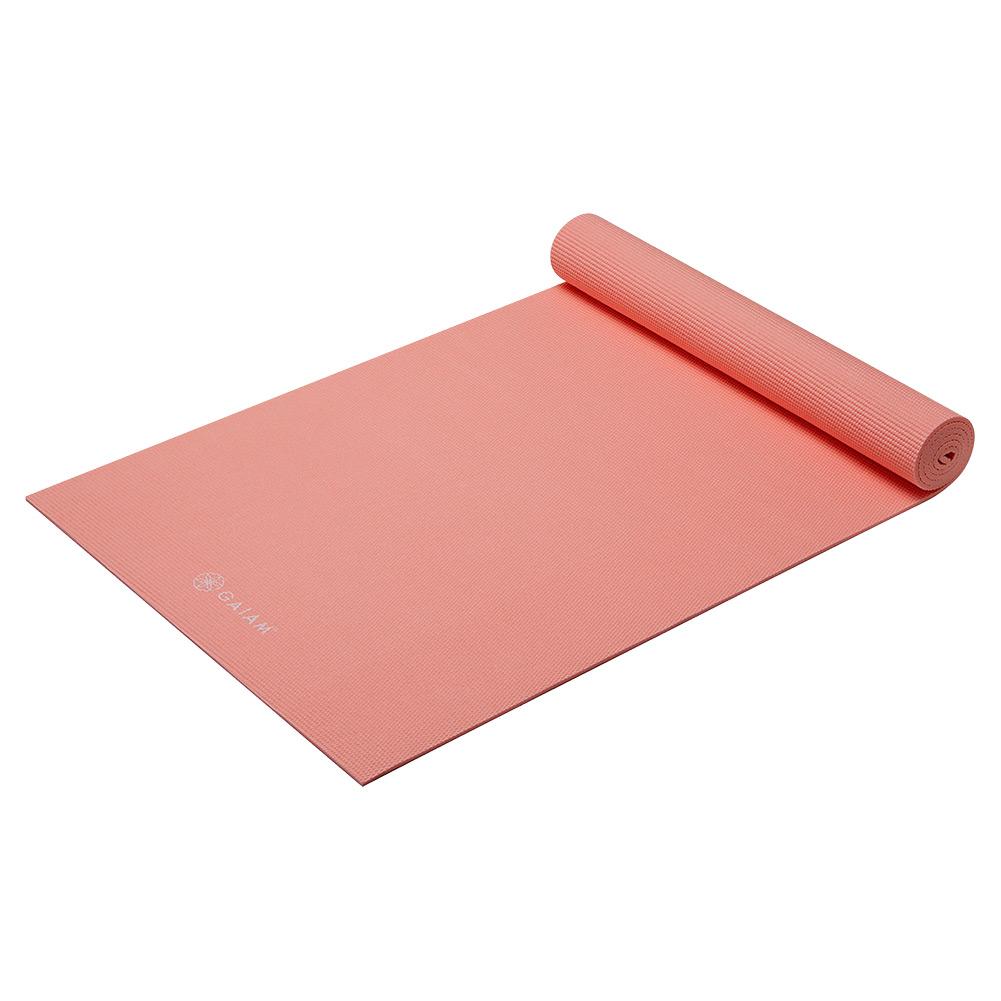 Gaiam Classic Solid Color Yoga Mat (5mm) in Ballet Pink | Tennis Express
