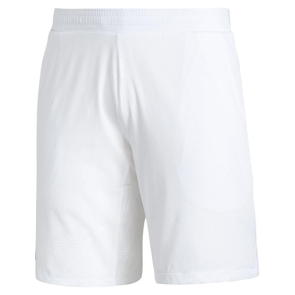 adidas Men`s Tennis Shorts Club Stretch Woven 9" White & Black