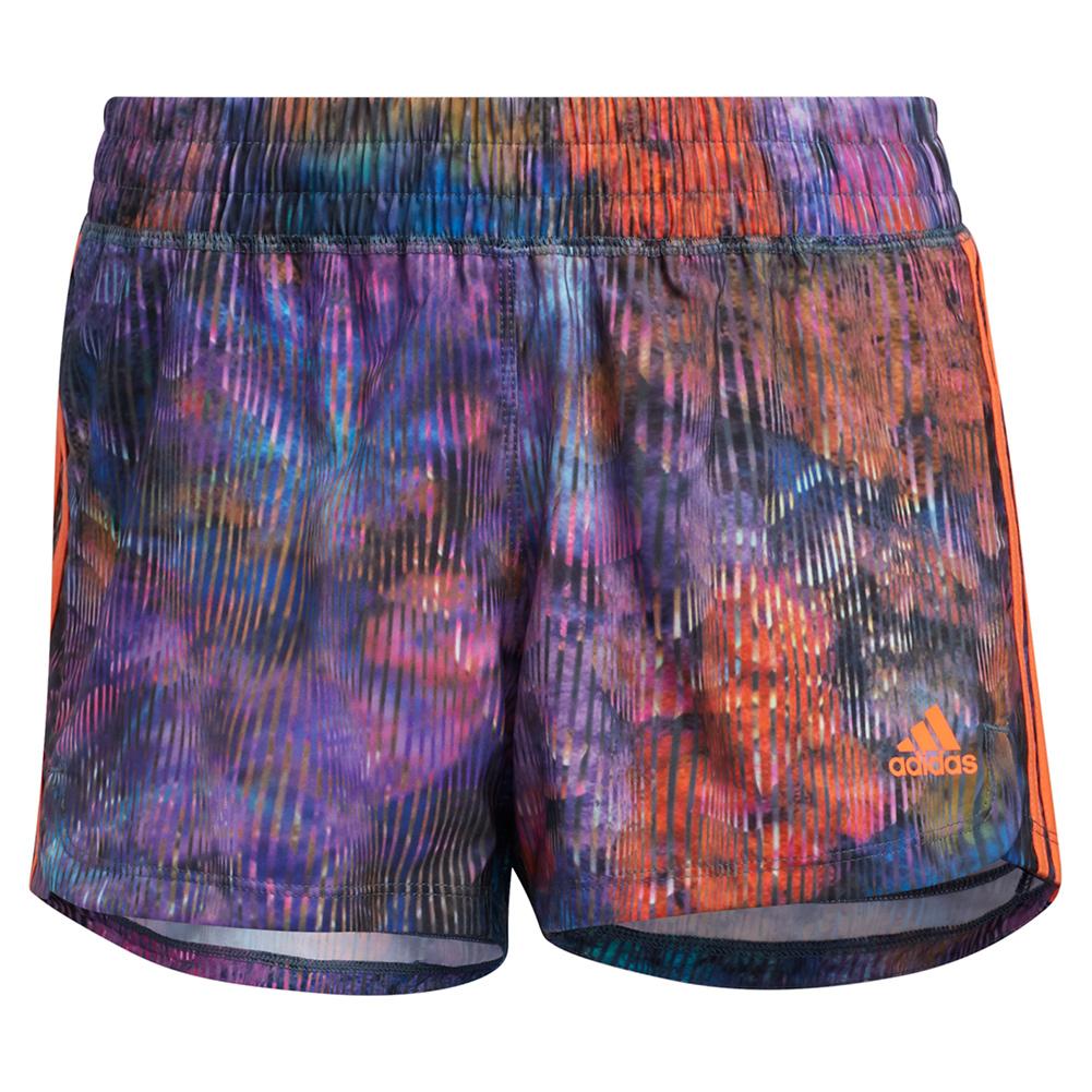 Adidas Women's 3 Stripes Pacer Woven Floral Training Shorts