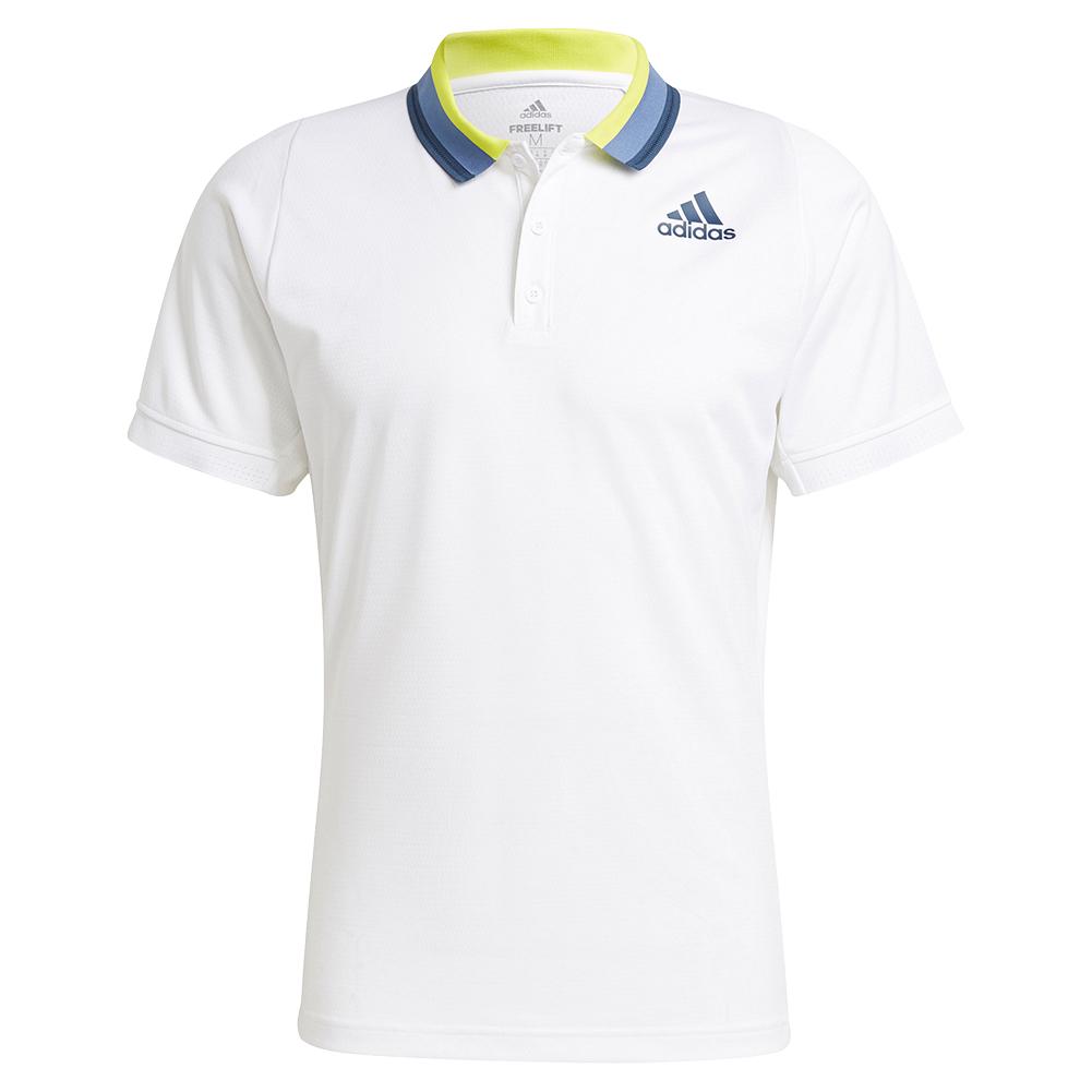adidas Tennis Primeblue HEAT.RDY FreeLift Men`s Polo Shirt White & Crew ...
