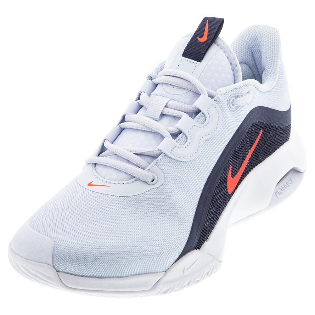 Nike Women`s Air Max Volley Tennis Shoes Football Grey & Bright Crimson