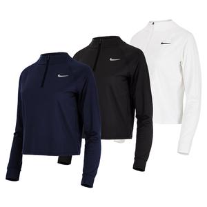 Women`s Court Dri-FIT Victory Long-Sleeve 1/2-Zip Tennis Top