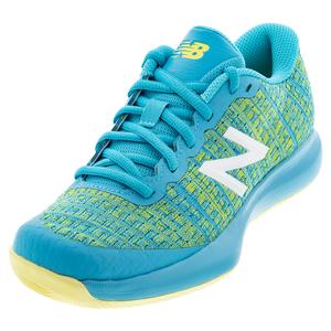 New Balance Juniors` 996v4 Tennis Shoes Virtual Sky & Citra Yellow | Tennis  Express