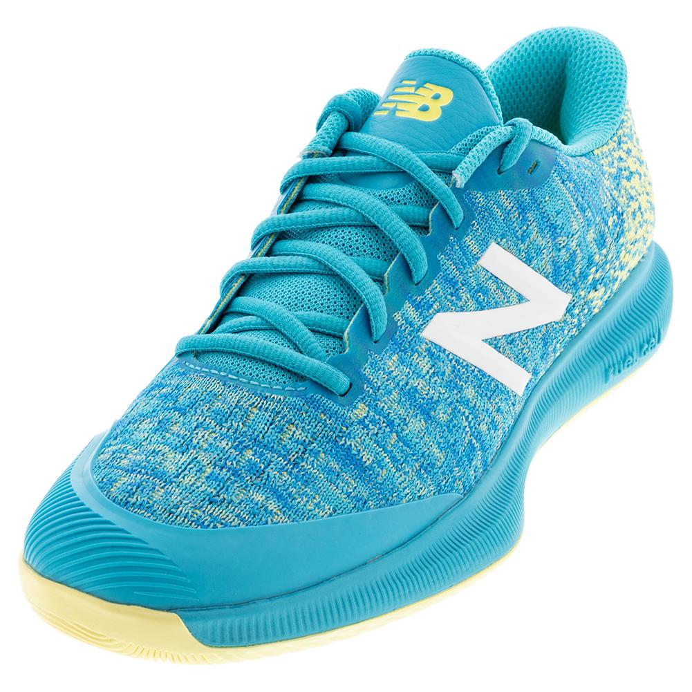 New Balance Women`s FuelCell 996v4 B Width Tennis Shoes Virtual Sky & Lemon  Haze | Tennis Express