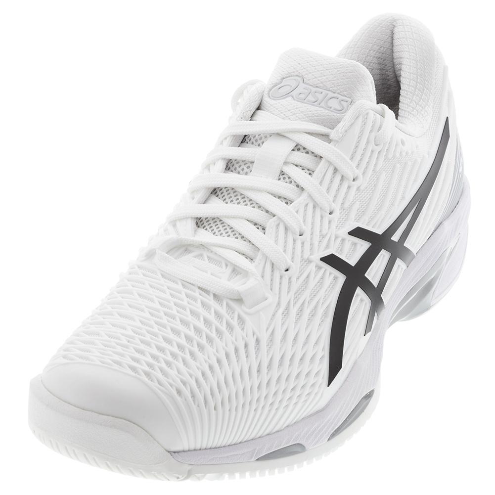 ASICS Men`s Tennis Shoes | Solution Speed FF 2 in White & Black | Tennis  Express