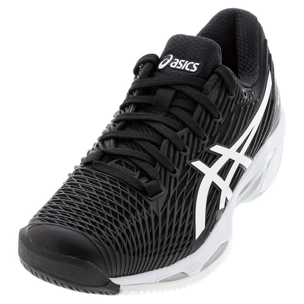 ASICS Men`s Tennis Shoes | Solution Speed FF 2 in Black & White | Tennis  Express