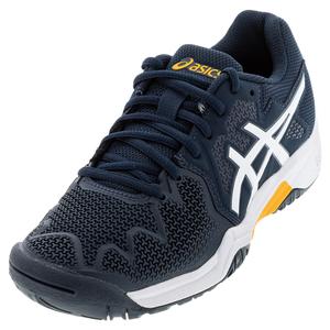 ASICS Tennis Shoes | Juniors GEL-Resolution 8 GS in French Blue & White |  Tennis Express