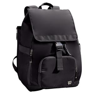 Women`s Fold Over Tennis Backpack Black