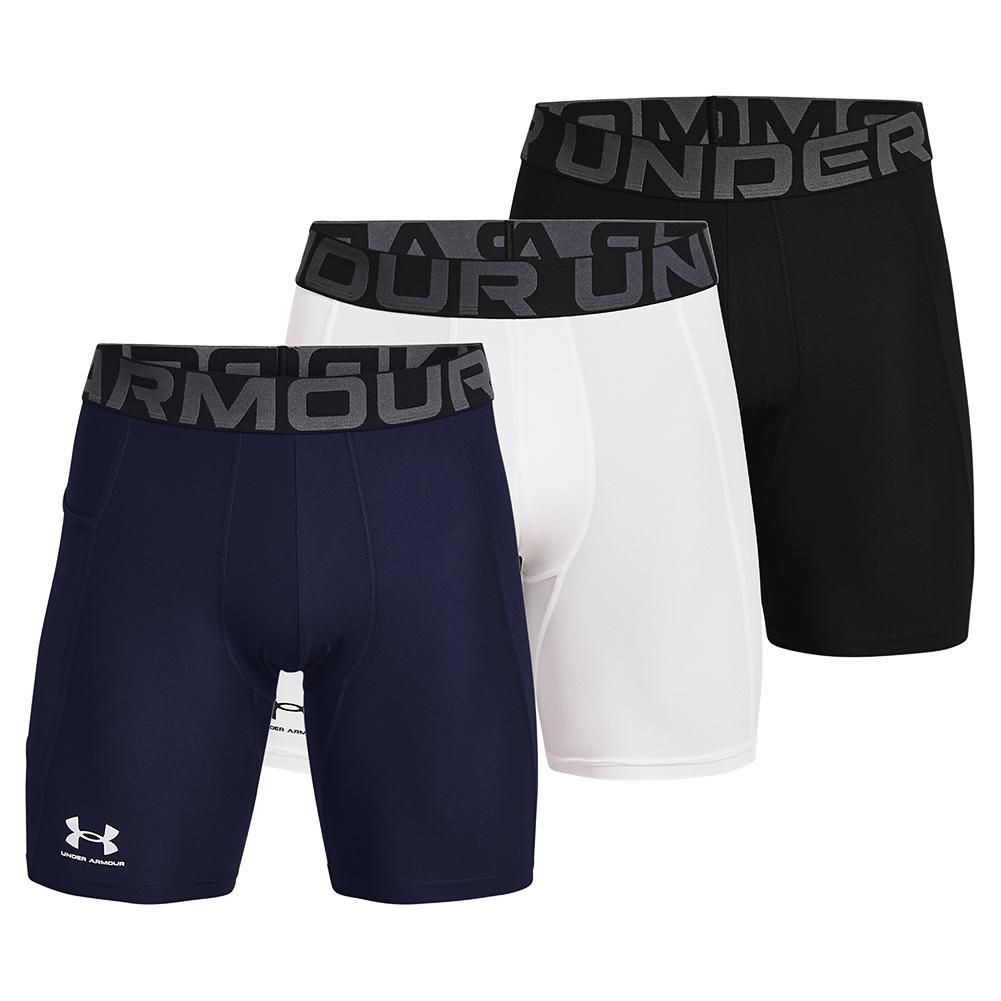 Under Armour HeatGear Armour Compression Shorts, Carbon Heather at