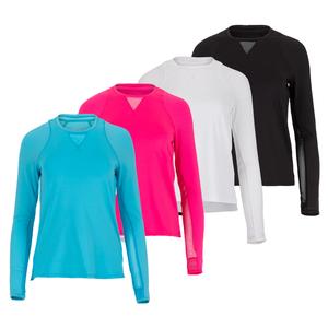 Women`s High-Low Long Sleeve Tennis Top