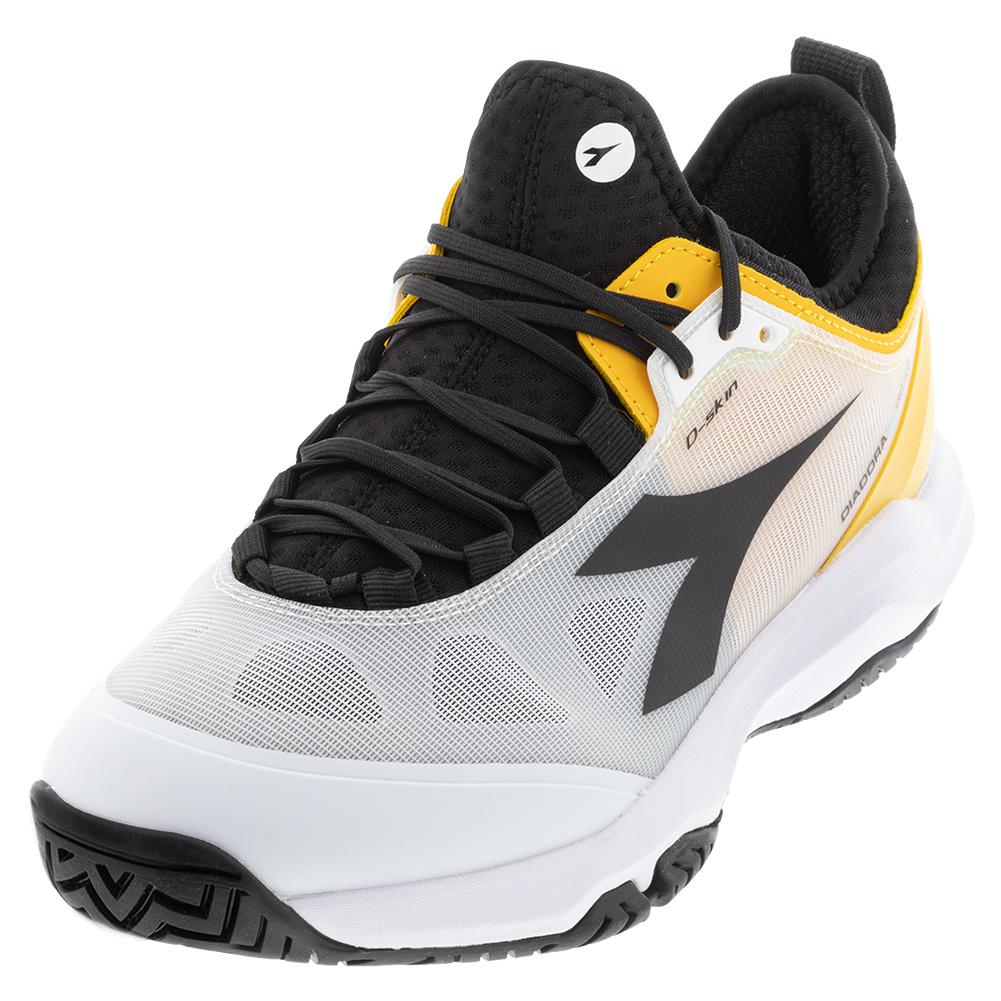 Diadora Men`s Tennis Shoes | Speed Blushield Fly 3 Plus AG White & Black