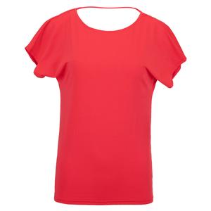 Women`s Spin Tennis Top Vibrant Red