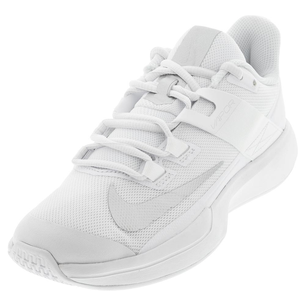 NikeCourt Women`s Vapor Lite Tennis Shoes White and Metallic Silver | Tennis  Express