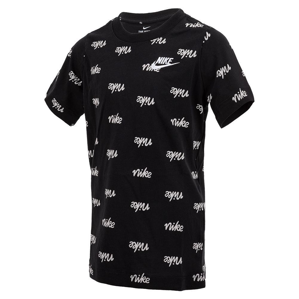 Nike Boys' Sportswear Script Printed T-shirt